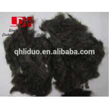 black wool waste